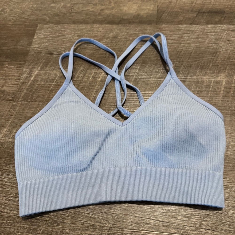 Aerie Light Blue Sports Bra